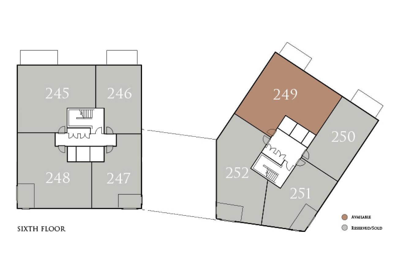 Sixth floor plate for Wayfare House