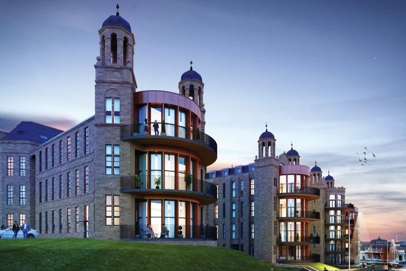 Computer generated image at duck of the Nightingale property types at The Victoria development in Glasgow.